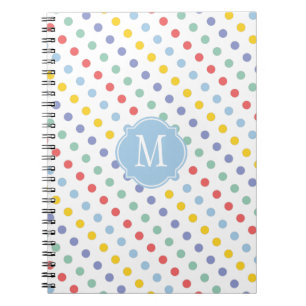Notitieboek van de lente-regenboogmonogram