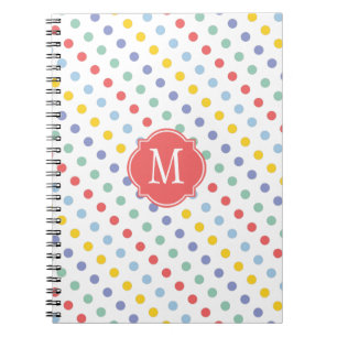 Notitieboek van de lente-regenboogmonogram