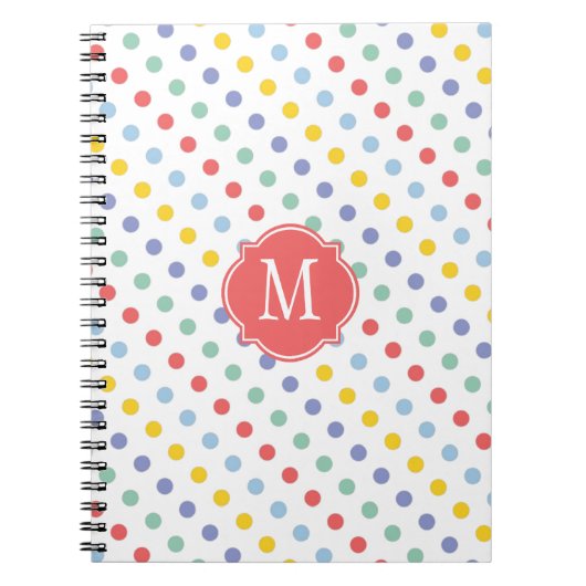 Notitieboek van de lente-regenboogmonogram (Voorkant)
