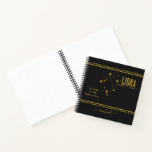 Notitieboek van de Libra Zodiac Star