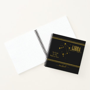 Notitieboek van de Libra Zodiac Star