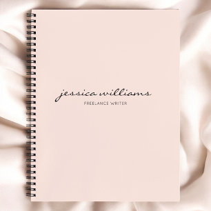 Notitieboek van de minimalistische moderne kalligr