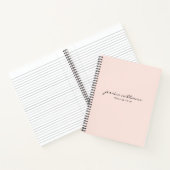 Notitieboek van de minimalistische moderne kalligr (Binnen)