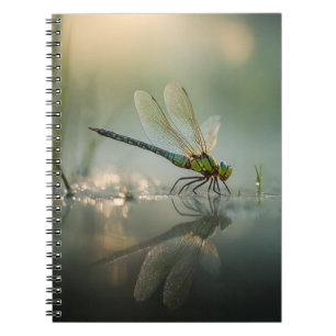 Notitieboek van de ochtendreflectie van de libel