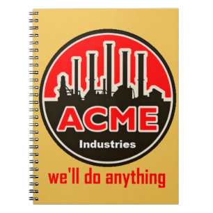 notitieboek van de officiële acme - industrie