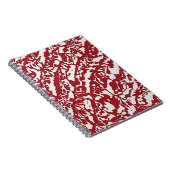 Notitieboek van de ontwerper met rood Abstract pat (Rechterzijde)