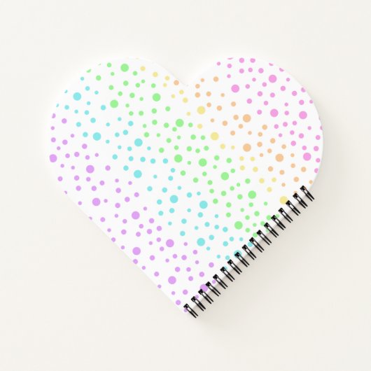 Notitieboek van de regenboog, in de vorm van een h (Achterkant)