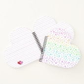 Notitieboek van de regenboog, in de vorm van een h (Binnen)