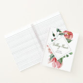 Notitieboek van de roze Magnolia Wedding Planner (Binnen)