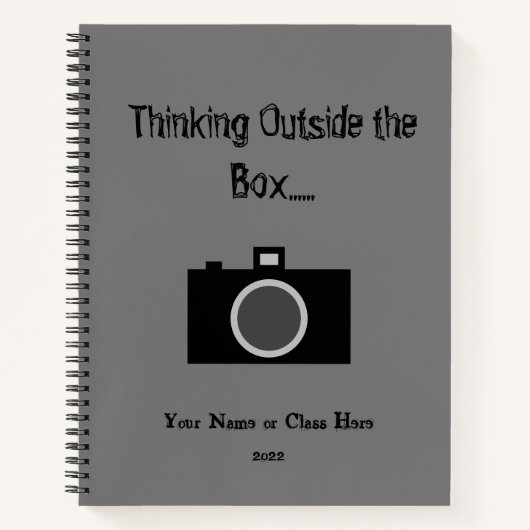 Notitieboek van de spiralklasse voor fotografen (Voorkant)