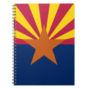 Notitieboek van de vlag van de staat Arizona