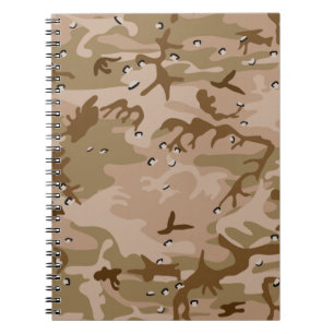 Notitieboek van de woestijngolfoorlog in Camouflag