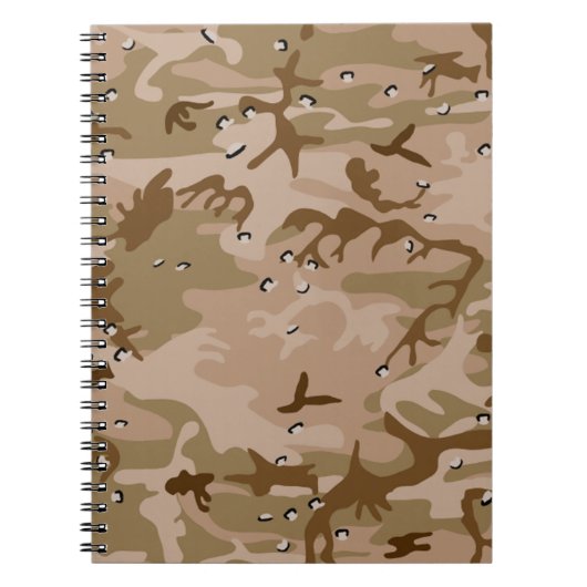Notitieboek van de woestijngolfoorlog in Camouflag (Voorkant)