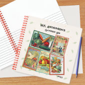 Notitieboek van de  zaadcatalogus Gardener