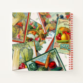 Notitieboek van de  zaadcatalogus Gardener (Achterkant)