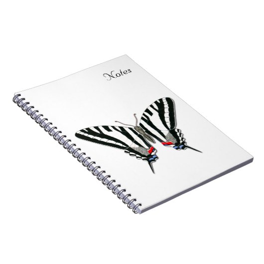 Notitieboek van de zebra Swallowtail Butterfly (Rechterzijde)