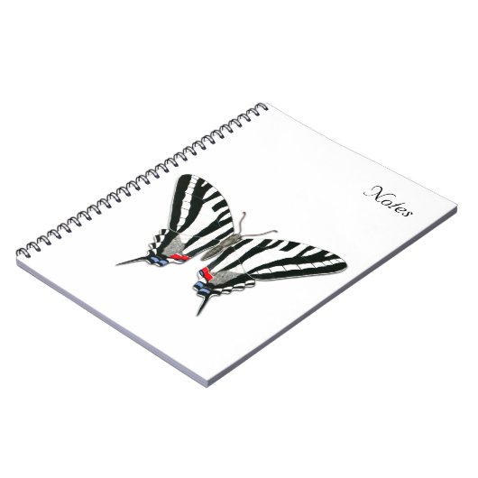 Notitieboek van de zebra Swallowtail Butterfly (Linkerzijde)
