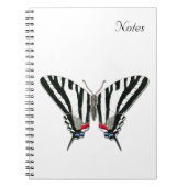 Notitieboek van de zebra Swallowtail Butterfly (Voorkant)