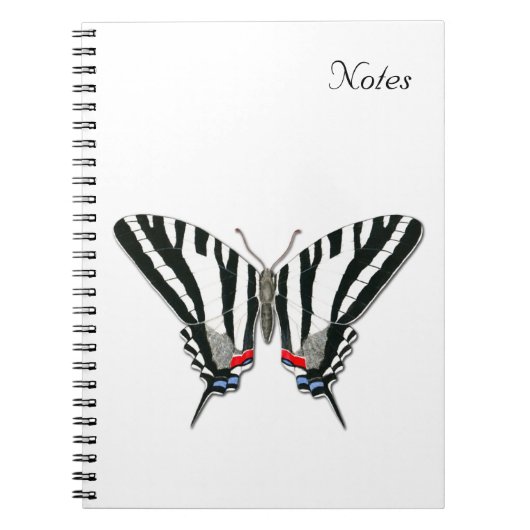 Notitieboek van de zebra Swallowtail Butterfly (Voorkant)
