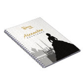 Notitieboek van de zwarte en goudArabische Quincea (Rechterzijde)