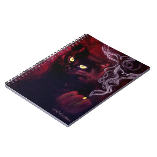 Notitieboek van de zwarte kat Magic Spiral (Linkerzijde)