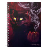 Notitieboek van de zwarte kat Magic Spiral (Voorkant)