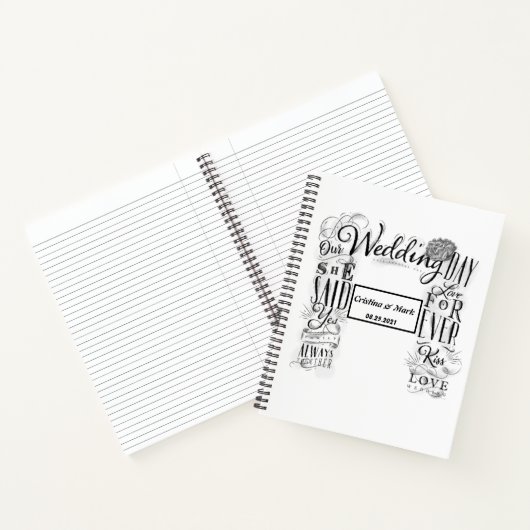 Notitieboek van  Design Wedding Guestbook (Binnen)