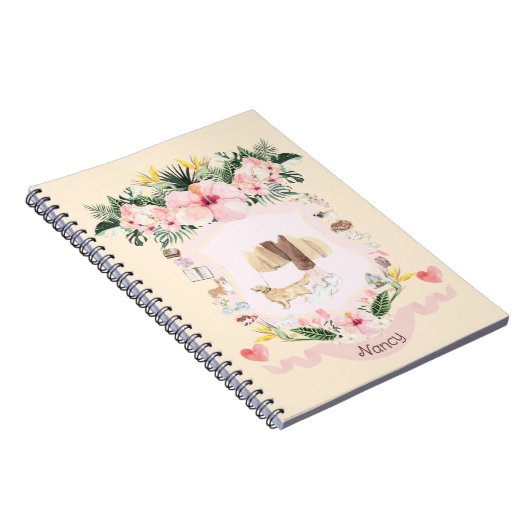 Notitieboek van Dog Walking Crest (Rechterzijde)