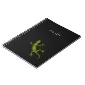 Notitieboek van Gecko met (of zonder) jouw tekst (Linkerzijde)