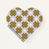 Notitieboek van geel Stip en gewas (Voorkant)