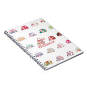 Notitieboek van gepersonaliseerde retrocaravans (Rechterzijde)