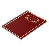 Notitieboek van goudvormige naamplaat (Linkerzijde)