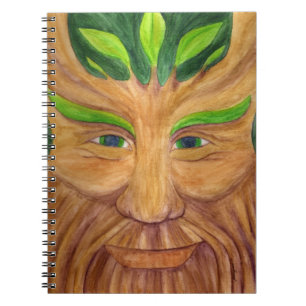 Notitieboek van groen Man