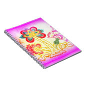 notitieboek van groovy hippie-palmboom (Rechterzijde)