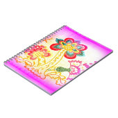 notitieboek van groovy hippie-palmboom (Linkerzijde)