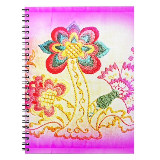 notitieboek van groovy hippie-palmboom (Voorkant)