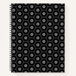 Notitieboek van het flessenhalsflesje (zwart en wi