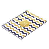 Notitieboek van het goudmonogram van het blauw-Che (Linkerzijde)