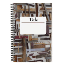 notitieboek van houtslijpspiraal