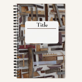 notitieboek van houtslijpspiraal