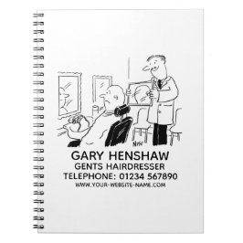 Notitieboek van kappers of van gents Hairdresser