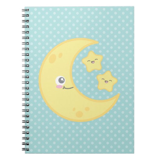 Notitieboek van Kawaii Moon en Stars (Voorkant)