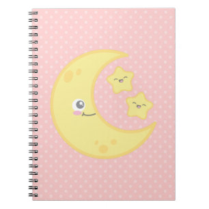 Notitieboek van Kawaii Moon en Stars
