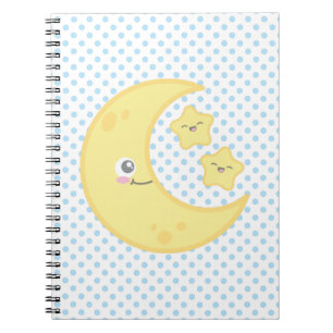 Notitieboek van Kawaii Moon en Stars