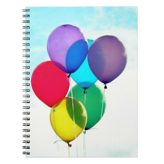 Notitieboek van kleurrijke ballonnen (Voorkant)