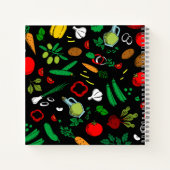 Notitieboek van kleurrijke groenten (Achterkant)