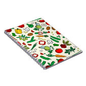 Notitieboek van kleurrijke groenten (Rechterzijde)