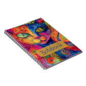 Notitieboek van kleurrijke katten (Rechterzijde)