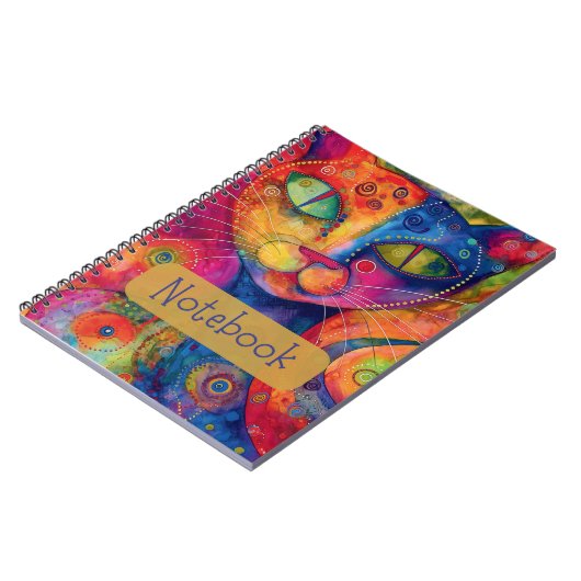 Notitieboek van kleurrijke katten (Linkerzijde)