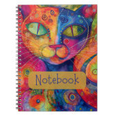 Notitieboek van kleurrijke katten (Voorkant)